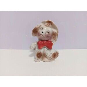 Vintage Japan Dog Hat Porcelain Figurine Home Decor 2.75"×2"